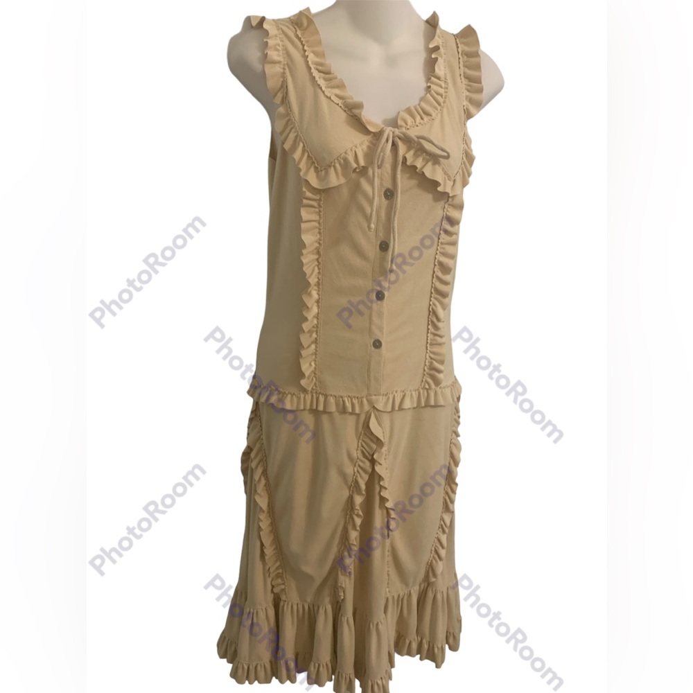 Anna Sui Dress Sz 2 Ruffled Boho Tiered - Picture 4 of 5